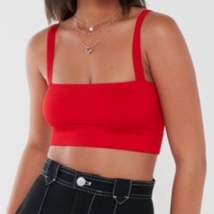 Urban outfitters out from under red bra top